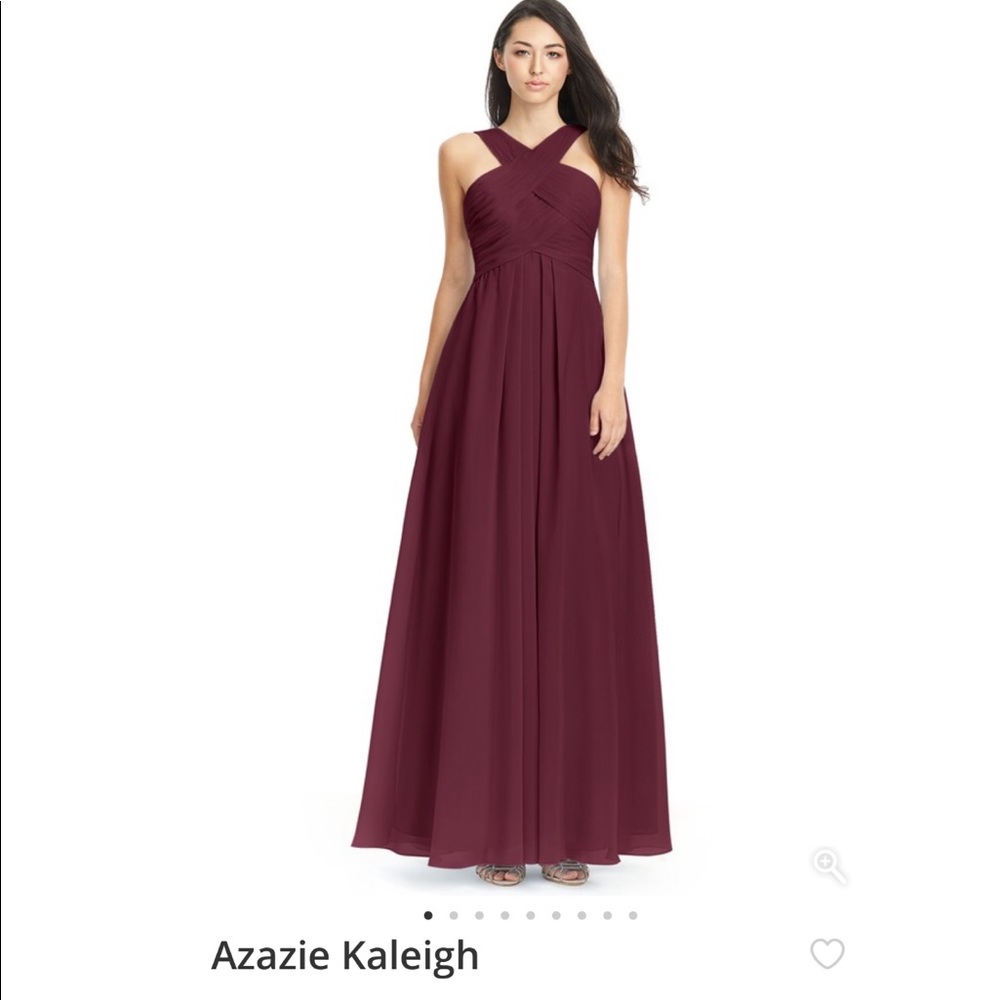 Azazie dress in Cabernet